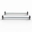 Nissan Primastar 2 bar roof rack + load stops - 2001-14 model (AT19LS)