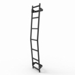 Ford Transit rear door ladder (for medium & high roof vans) - 7 Rung Ladder - DL