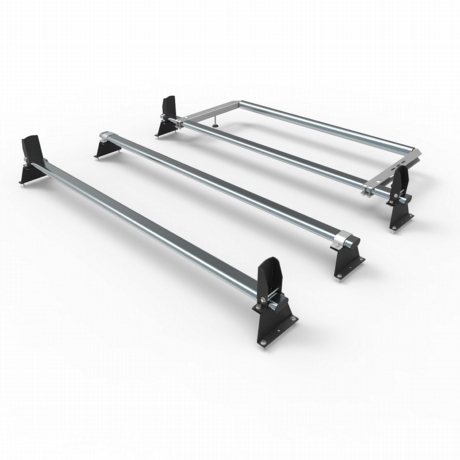 Vauxhall Vivaro Aero Tech 3 bar roof rack load stops rear roller 2015 to 2019 model  (AT115LS+A30)