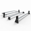 Vauxhall Vivaro Aero Tech 3 bar roof rack load stops rear roller 2015 to 2019 model  (AT115LS+A30)