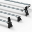 Vauxhall Vivaro Aero Tech 3 bar roof rack load stops rear roller 2015 to 2019 model  (AT115LS+A30)