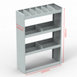 Citroen Relay Steel Van Racking 1.5m Tall Shelving Unit - HS13