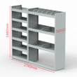 Mercedes Sprinter Steel Van Racking 1.5m High Extra Tall Shelving Package - HSK13.20