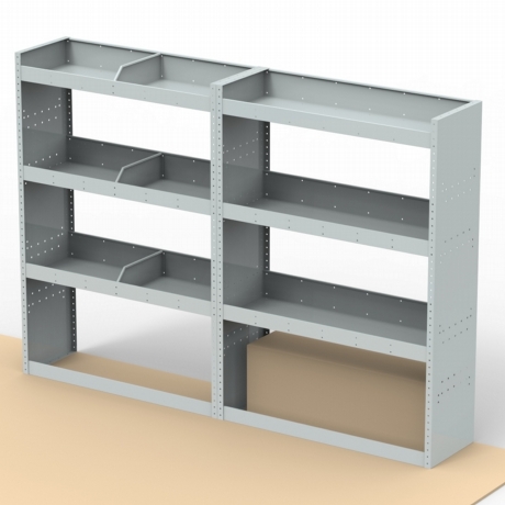 MAN TGE Steel Van Racking 1.5m High Extra Tall Shelving Package - HSK13.13
