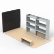 MAN TGE Steel Van Racking 1.5m High Extra Tall Shelving Package - HSK13.13
