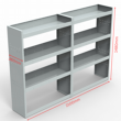 MAN TGE Steel Van Racking 1.5m High Extra Tall Shelving Package - HSK13.13