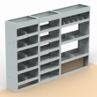 Vauxhall Movano Steel Van Racking 1.6m High Extra Tall Shelving Package - HSK14.21.22