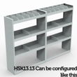 Renault Master Steel Van Racking 1.5m Tall Shelving Package - HSK13.13