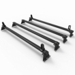 Vauxhall Vivaro Roof Rack ALUMINIUM Stealth 4 bar load stops 2015 to 2019 model (DM116LS)