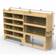 Renault Trafic Plywood Van Racking DRIVERS SIDE - Shelving Units - WRK13.67