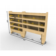 Volkswagen VW Transporter T5 & T6 Plywood Van Racking - Shelving Package - WRK37.39