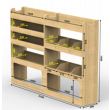 Vauxhall Movano Plywood Van Racking 1.5m Tall Shelving Package - HRK1.3