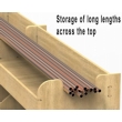 MAN TGE LWB Plywood Van Racking 1.5m Tall Shelving Package - HRK1.7.3