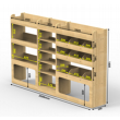 Citroen Relay Plywood Van Racking 1.5m Tall Shelving Package - HRK4.7.8