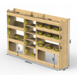 Fiat Ducato Plywood Van Racking 1.5m Tall Shelving Package - HRK4.7.8