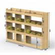 Citroen Relay Plywood Van Racking 1.5m Tall Shelving Package - HRK1.5.5