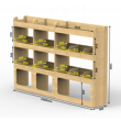 Ford Transit Plywood Van Racking 1.5m Tall Shelving Package - HRK1.5.5