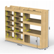 Citroen Relay Plywood Van Racking 1.5m Tall Shelving Package - HRK2.7.7