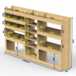 Citroen Relay LWB Plywood Van Racking 1.5m Tall Shelving Package - HRK2.7.4