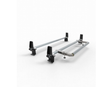 Peugeot Partner Aero-Tech 2 bar roof rack - load stops - rear roller 2008-2018 model vans (AT64LS+A30)