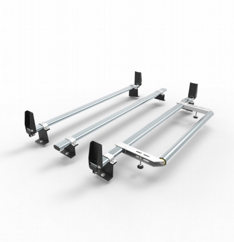 Citroen Berlingo Aero-Tech 3 bar roof rack - load stops - rear roller 2008-2018 model vans only (AT65LS+A30)