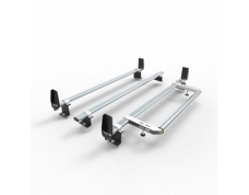 Peugeot Partner Aero-Tech 3 bar roof rack - load stops - rear roller 2008-2018 model vans only (AT65LS+A30)