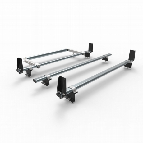 Peugeot Partner Aero-Tech 3 Bar Roof Rack + Load Stops + Rear Roller 2018 Onwards (AT130LS+A30)