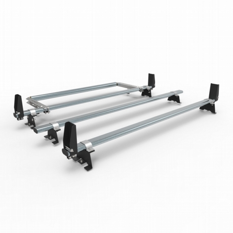 Vauxhall Vivaro Aero-Tech 3 bar roof rack - load stops - rear roller 2019 onwards model (AT128LS+A30)