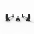 Vauxhall Vivaro Aero-Tech 3 bar roof rack - load stops 2019 onwards model (AT128LS)