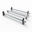 Peugeot Partner Aero-Tech 3 bar roof rack - load stops 2008-2018 model vans only (AT65LS)
