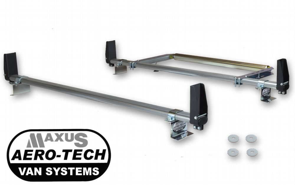 Volkswagen Caddy AeroTech 2 bar roof rack system with load stops and