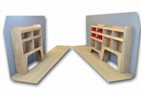 Volkswagen Crafter Plywood Van Racking - Shelving Package - WRK1.1.4